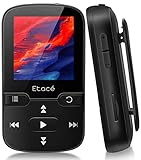 Etacé MP3 Player Bluetooth 5.0, Sport Musik-Player mit 16GB internen Speicher, UKW-Radio,...