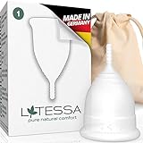 LATESSA® Menstruationstasse, Test sehr gut, Made in Germany, BPA-frei, Mestruationscup,...
