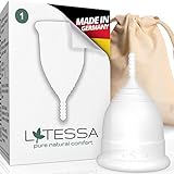 LATESSA® Menstruationstasse, Test sehr gut, Made in Germany, BPA-frei, Mestruationscup,...