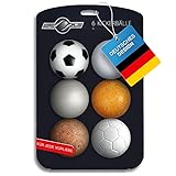 GOODS+GADGETS 6X Stück Speedball Profi Kickerbälle für Tischfussball Tischkicker...