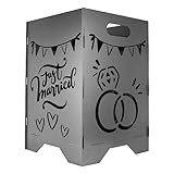 EXTRAVAGANT® Feuertonne Feuerkorb Feuerstelle Feuersäule Hochzeit Hochzeitsgeschenk...