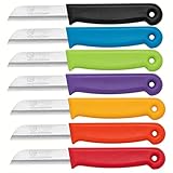 Schwertkrone Schälmesser 7 scharfe Küchenmesser Obstmesser Set Made in Germany Solingen...