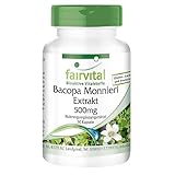 Fairvital | Bacopa Monnieri Extrakt 500mg - Brahmi Kapseln - mit 20% Bacoside - vegan - 90...