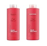 Wella INVIGO Color Brilliance Color Protection Fine/Normal Shampoo 1000ml und Vibrant...