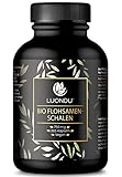 Bio Flohsamenschalen 365 Kapseln (750mg) - 4500mg pro Tag - 88% Ballaststoffgehalt - 99%...