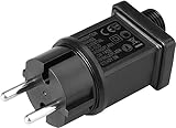 Joycome 31V EU Stecker 8 Mode Lichterkette Netzteil Adapter mit Timer, Speicherfunktion,...