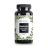 Hyaluronsäure Kapseln - Hochdosiert mit 500mg Hyaluron - 500-700 kDa - 90 vegane Kapseln...