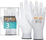 ACE Spark Pro Antistatik-Handschuh - 3 Paar Schutz-Handschuhe für PC & Elektronik - EN...