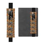 Schwarzer Leder-Stifthalter Lesezeichen YYHWHJDE afrikanischer Elefant Patchwork Drucke...