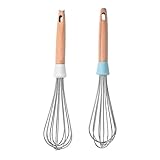 Jadin Schneebesen Edelstahl 2 Stück, Schneebesen Set, Schneebesen Klein, Mini...
