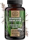 Schwarzer Knoblauch Kapseln - 1500mg je Tagesdosis - WICHTIG: 25:1 Extrakt (=18750mg...