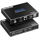 4K HDMI KVM Extender USB unkomprimiert 4K 60Hz HDR Single Over Cat5e/6 bis zu 300 Fuß 3...