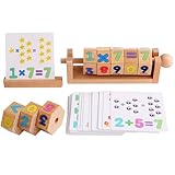 DIKACA Holzpuzzle Zahlenwürfel Für Montessori Lernspielzeug Aus Pädagogisches Puzzle...