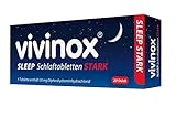 vivinox SLEEP Schlaftabletten stark: Schlafmittel für Einschlafen & Durchschlafen, mit...