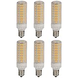 NCC-Licht 6 x LED Leuchtmittel Röhrenform T19 7W E14 klar 820lm warmweiß 3000K