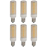 NCC-Licht 6 x LED Leuchtmittel Röhrenform T19 7W E14 klar 820lm warmweiß 3000K