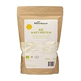 RheinNatur BIO Whey Protein-Pulver 900g - Natürliches, geschmacksneutrales Eiweißpulver...