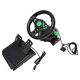 PC Game Racing Wheels mit Pedal, 180 Grad USB Car Racing Driving Wheel, Racing Wheel PC...