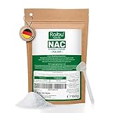 Raibu NAC Pulver 160g pro Beutel für mehr als 6 Monate - NAC Acetyl L-Cystein in bester...