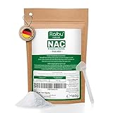 Raibu NAC Pulver 160g pro Beutel für mehr als 6 Monate - NAC Acetyl L-Cystein in bester...