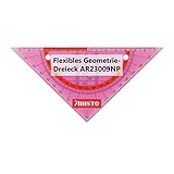 Aristo AR23009NP Flex Geometrie-Dreieck (Hypotenuse 16 cm, flexibel, nahezu...