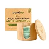 pandoo Wiederverwendbare und Waschbare Wattepads aus Bio-Baumwolle | Reusable...