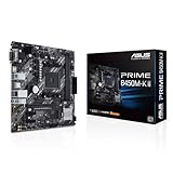 Asus Prime B450M-K II Mainboard Sockel AM4 (mATX, AMD Ryzen, DDR4-Speicher, M.2, SATA...