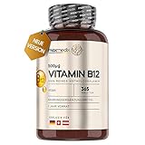 Vitamin B12 Tabletten - 500 mcg je Tagesdosis - 365 Mikro Tabletten - Reines...