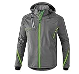 Erima Herren softshelljakke Function, Grau Melange/Green Gecko, L EU