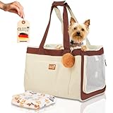 Leichte Faltbare Hundetasche Clever Live im Set mit Hundedecke für kleine und...