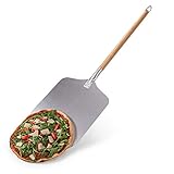 Blumtal Pizzaschieber mit großer Fläche - 30,5cm x 30,5cm, Pizzaschaufel Aluminium,...