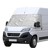 CICMOD Scheibenabdeckung für FIAT Ducato Transporter Frontscheiben Anti Frost Ice Staub...