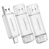 SANKESU 64GB 3 Stücke USB Stick 3.0 USB C Flash-Laufwerke USB-A & Typ-C OTG...