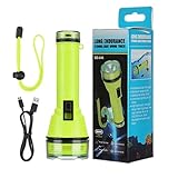 Tauchvideoleuchte – Tauchleuchte, wasserdichte wiederaufladbare Taschenlampe | Helle...