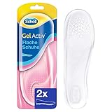 Scholl GelActiv Einlegesohlen für flache, schmale Schuhe von 35-40.5, optimaler Halt und...