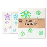 Lydia Rioux Authentische schwedische Geschirrtücher für die Küche – Set mit 6...