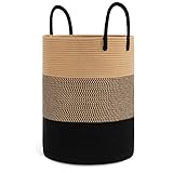 Goodpick Wäschekorb Geflochten Laundry Basket Korb Aufbewahrungskorb Baumwolle Rattan...