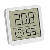 TFA Dostmann Digitales Mini Thermo-Hygrometer, 30.5053.02, Innentemperatur und...