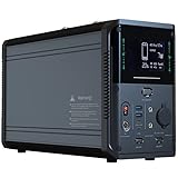 Tragbare Powerstation 48Ah 1075/1380Wh,1000/1500W Solar Generatoren Akku mit AC/DC/USB...