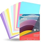 100x Blatt - Pastellpapier 250 g/m² - mit 10x verschiedene Mint Farben - Papier zum...