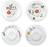 Retsch Arzberg '4er Set Pizza und Pasta' mit 2 Pizzateller und 2 Pastateller XXL Ø30cm...