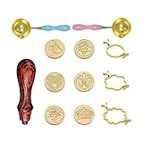 Metallsiegellack-Stempel-Set, Metallwachssiegelformen für 2,5 cm Wachssiegelstempel,...