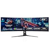 ASUS ROG Strix XG49VQ | 49 Zoll DFHD Curved Gaming Monitor | 144 Hz, 4ms GtG, FreeSync2...