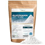 Glucosamin HCL Pure - 1000 g (1 kg) reines Pulver ohne Zusätze - Aus pflanzlicher...