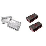 Weber 6416 Alu-Tropfschalen, groß, 28 x 18 x 5 cm, 10 Stück, Einwegschalen & 17688...