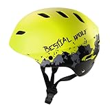 BESTIAL WOLF Shell Universal-Helm, Unisex, verstellbar von 8 bis 99 Jahren für...