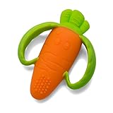 INFANTINO Lil' Nibble Teethers Carrot, Beißring Karotte – sensorischer Beißring und...