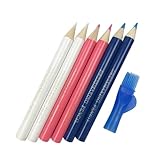 Pjeghbvop Schneiderkreidestifte, Stoffstifte mit Pinsel, löschbar, Nähmarkenstift für...