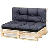 Amazinggirl Palettenkissen Outdoor Waschbar 80 x 120 cm - Pallettensitzkissen Europaletten...
