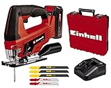 Einhell Akku-Stichsäge TC-JS 18 Li (1x2,5 Ah) Power X-Change (Li-Ion, 18 V,...